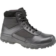 Grafters Black Leather Non Metal Super Lightweight Stealth Combat Boot (M497A) CLEARANCE