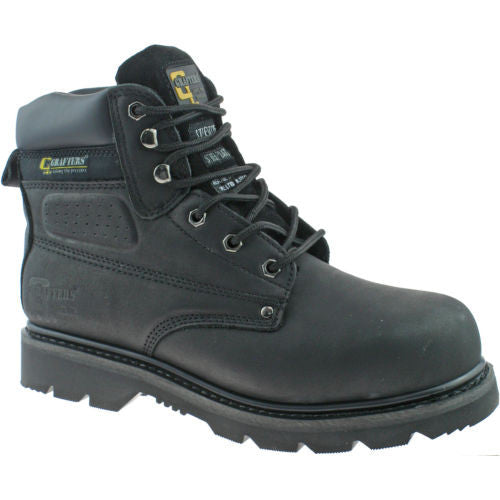 Grafters Gladiator Leather Steel Toe Cap Safety Boots SBP (M538/ABN)  CLEARANCE