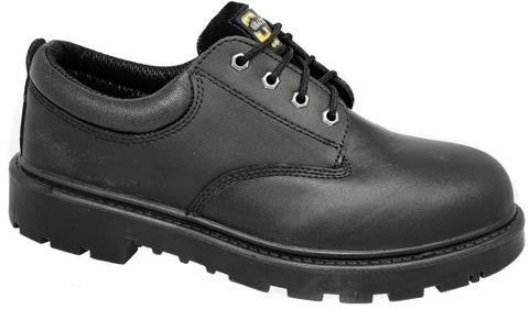 Grafters Contractor Black Leather Steel Toe Cap Safety Shoes SB (M627A)  CLEARANCE