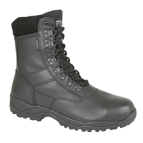Grafters Black Leather Combat Style Steel Toe Cap Safety Boot SBP (M867A) CLEARANCE