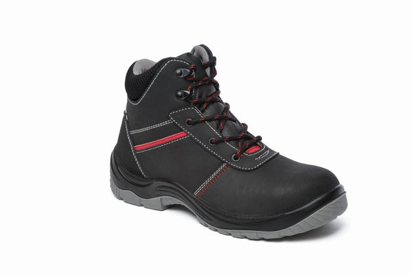 Tradesafe Black Lightweight Steel Toe Cap Safety Boots SB (Montis)