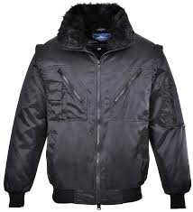 Pilot Jacket Fur Collar Padded Fleece Lined With Zip Pockets (PJ10) CLEARANCE