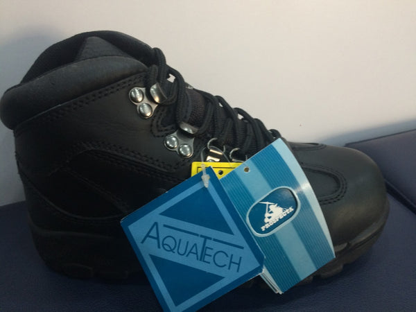 Prospecta Explorer Black Leather Steel Toe Cap Safety Boots