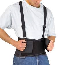 Back Support Belt in Black (PW80)