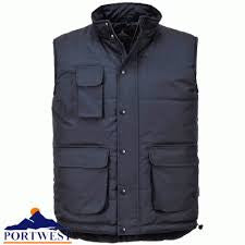 Padded Multi Pocket Body Warmers In Black, Navy (S415) CLEARANCE