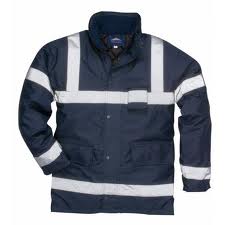 Hivis Long Padded Jackets (11 Black / Navy 63 ) CLEARANCE