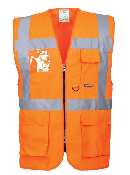 Berlin Executive Hivis Vest With 7 Pockets (S476)