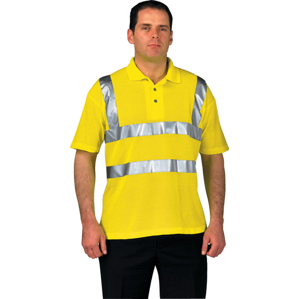 Portwest Yellow Hivis Polo T Shirt (S477)