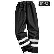 Iona Lite Waterproof Hivis Trousers with Elasticated Waist (189/S481)