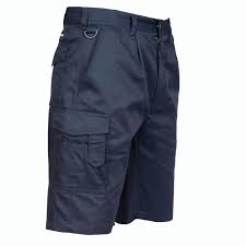 Navy Portwest Combat Shorts With Elasticated Waist (S790) CLEARANCE