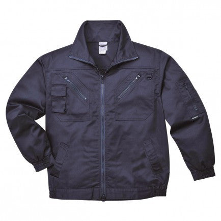 Action Jacket With Zip Pockets In Black , Navy (S862) CLEARANCE
