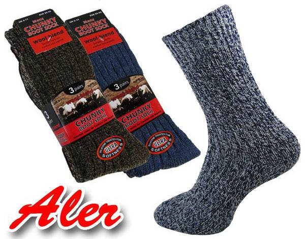 Chunky Knitted Wool All-Terrain Short Boot Socks