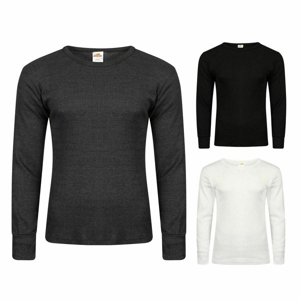 Men's Brushed Thermal Insulated Long Sleeve T-Shirts