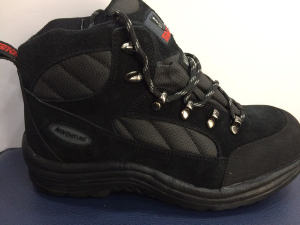 Tuskers Black Suede Leather Steel Toe Cap Safety Boots SBP (731)