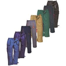 Portwest Texo Contrast Work Trousers With Elasticated Waist (TX11) CLEARANCE
