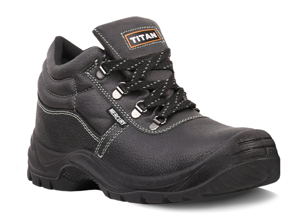 Titan Mercury Black Leather Safety Boot SBP ( Mercury ) CLEARANCE