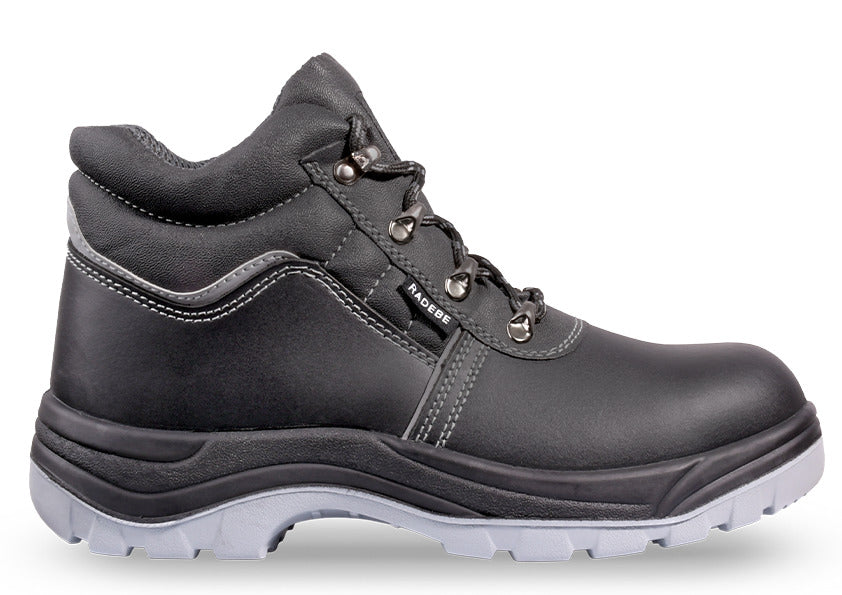 Titan Radebe Black Leather Steel Toe Cap Safety Work Boots S3