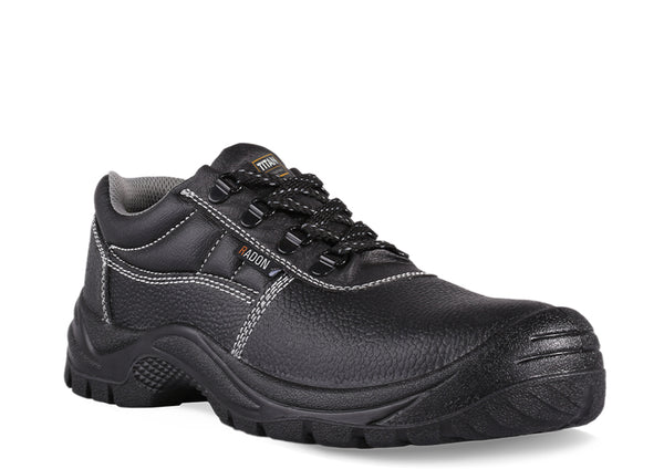 Titan Radon Black Leather Safety Shoe SBP ( Radon )