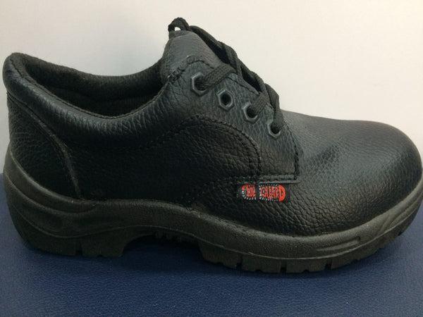 Toeguard Black Leather Steel Toe Cap Safety Shoes SBP (71) CLEARANCE