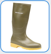 Dunlop Dull Ladies/Youths PVC Waterproof Wellington Boots ( W028A/E) CLEARANCE