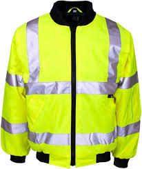Hivis Padded Bomber Jackets Without Hood (13 Yellow/14 Orange) CLEARANCE