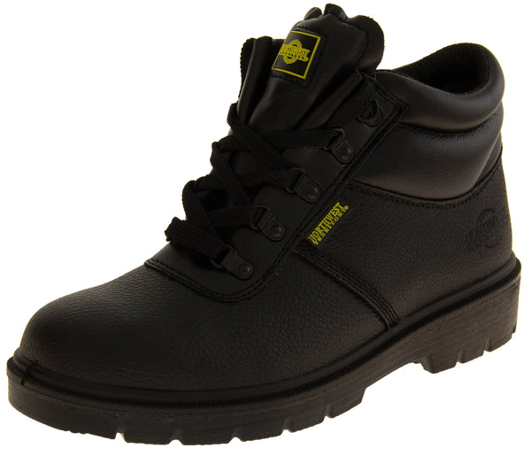 Northwest Territory Lightweight Alberta Black Leather Safety Boots SB (YF006)