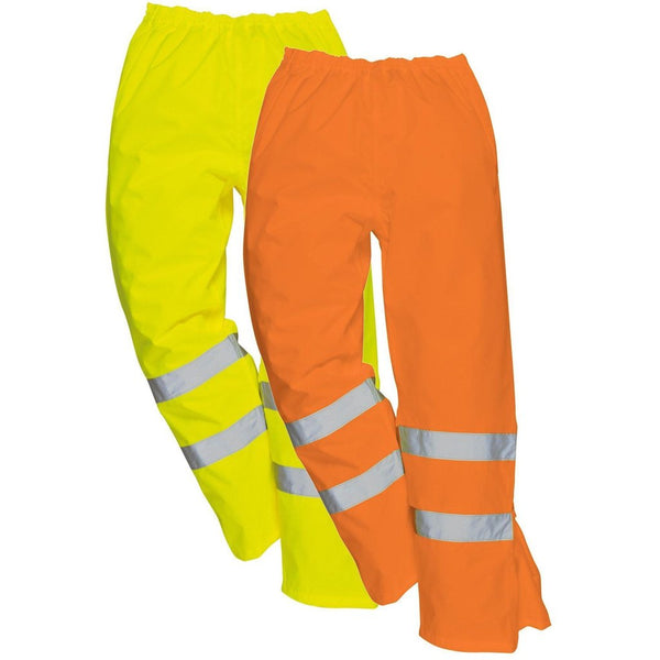 Hi-Vis Breathable Waterproof Trousers Class 3 GO/RT In Orange, Yellow (RT61-S487)
